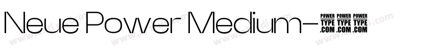 Neue Power Medium字体转换